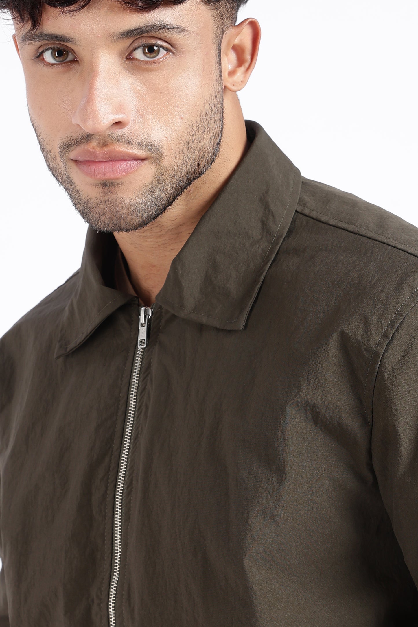 Premium Brown Wrinkle Designer Jacket