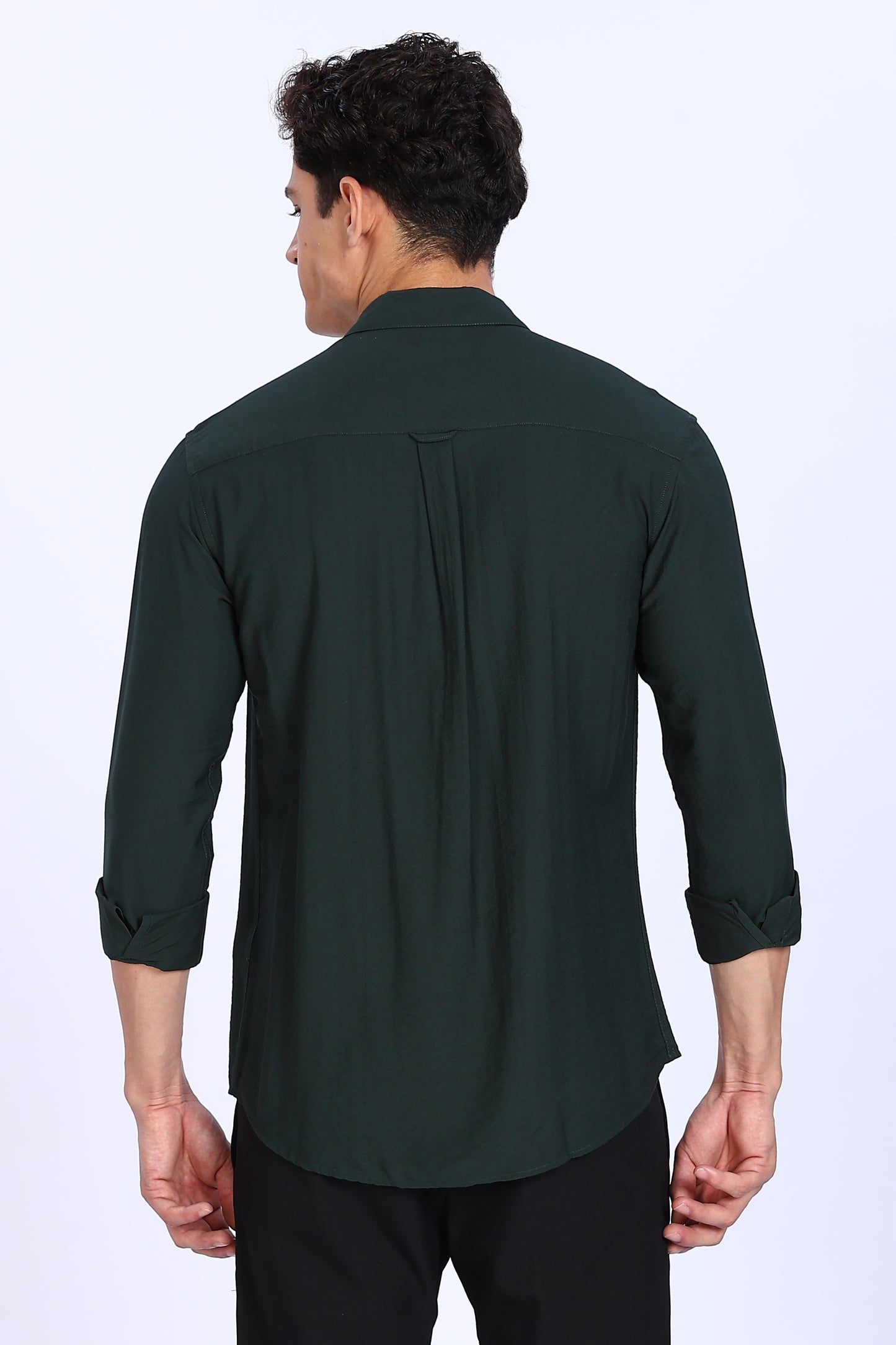 Regular Fit Dark Green Shirt