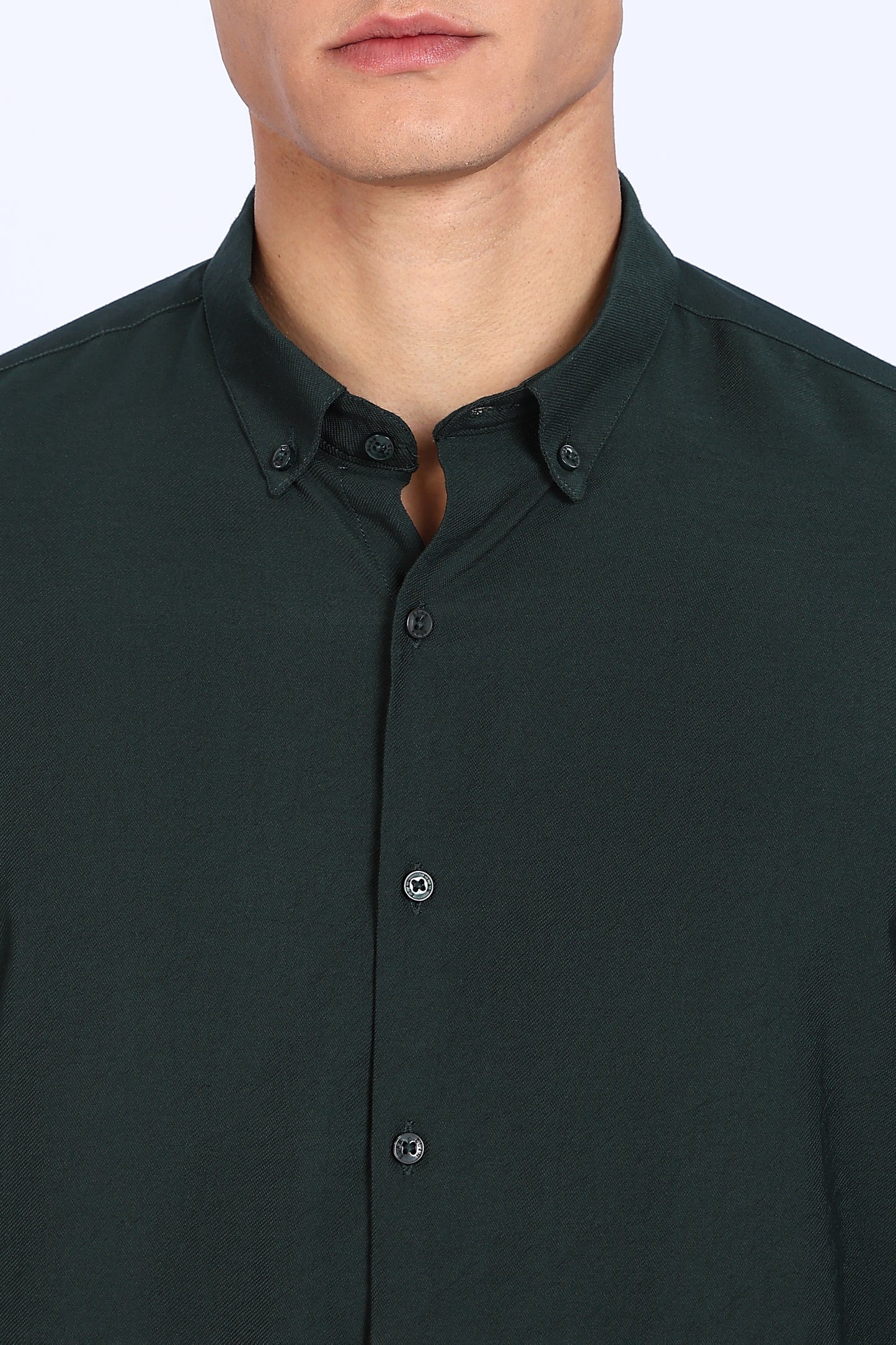 Regular Fit Dark Green Shirt