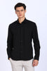 Regular Fit Black 4 Way Lycra Shirts