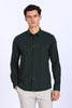 Regular Fit Deep Green 4 Way Lycra Shirt