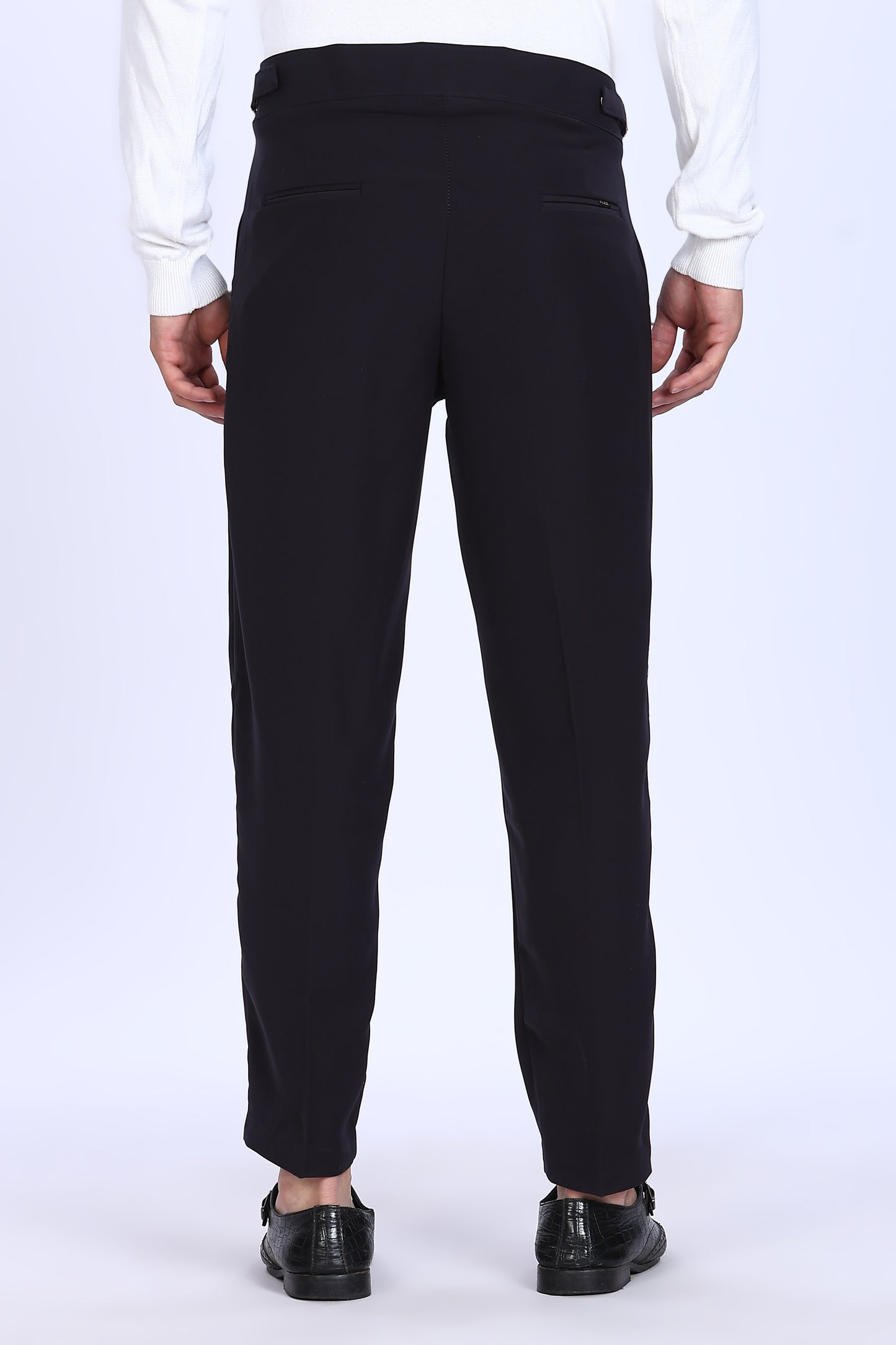 Regular Fit Black Armani Gurkha Pants