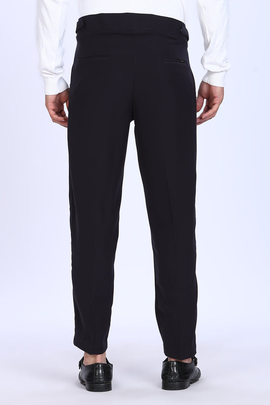 Regular Fit Black Armani Gurkha Pants