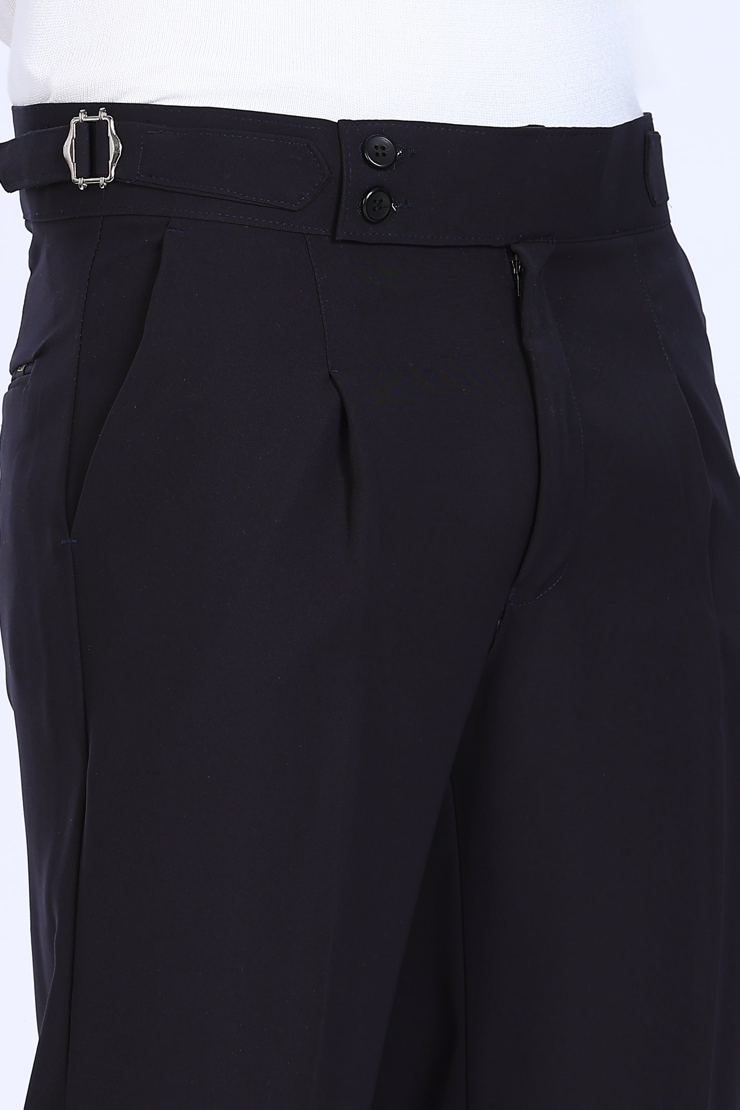 Regular Fit Black Armani Gurkha Pants