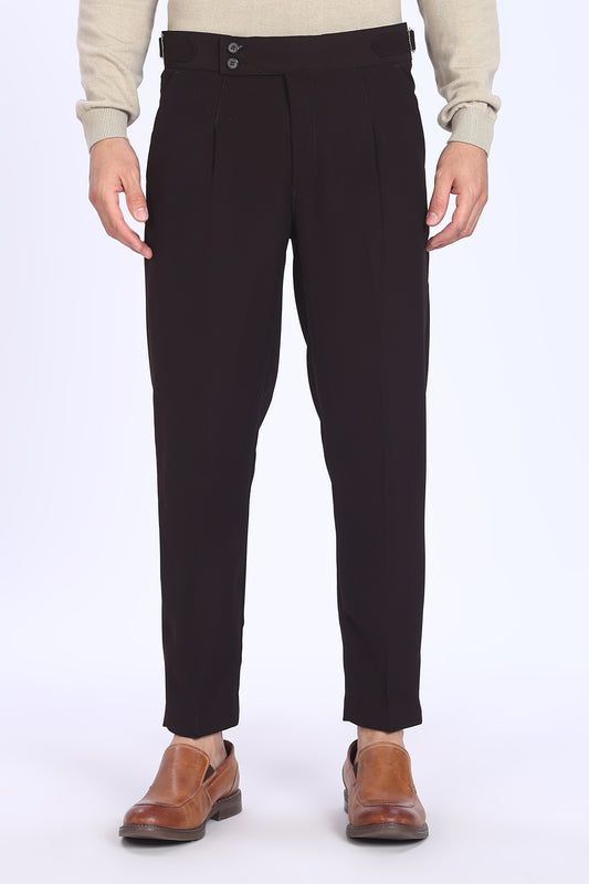 Regular Fit Deep Brown Formal Trouser
