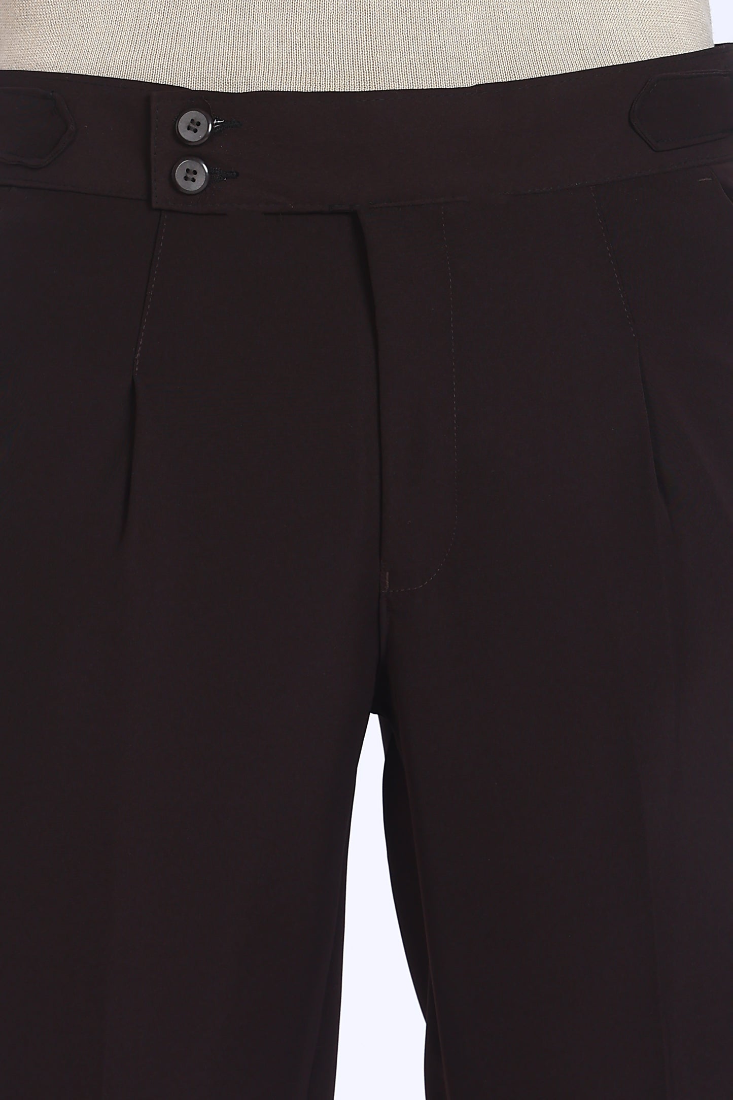 Regular Fit Deep Brown Formal Trouser