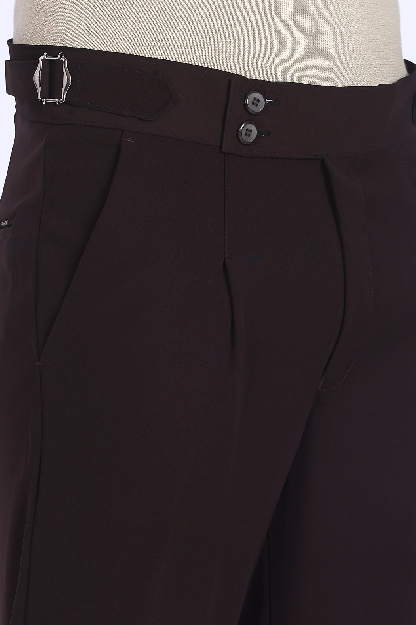 Regular Fit Deep Brown Formal Trouser