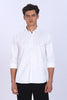 Regular Fit White Satin Shirt