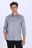 Regular Fit Sleek Grey Satin Shirt