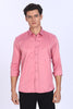 Regular Fit Pink Satin Shirt