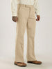 Beige Tailored Bootcut Stretch Trousers