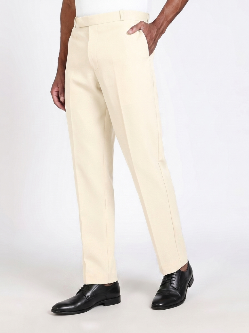 Formal Barbie Fabric Cosmic Latte Beige Trouser