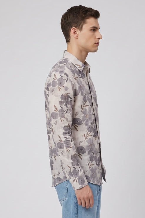Floral Print Regular Fit Shirt