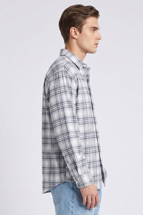 Blue Shade Checks Regular Fit Shirt