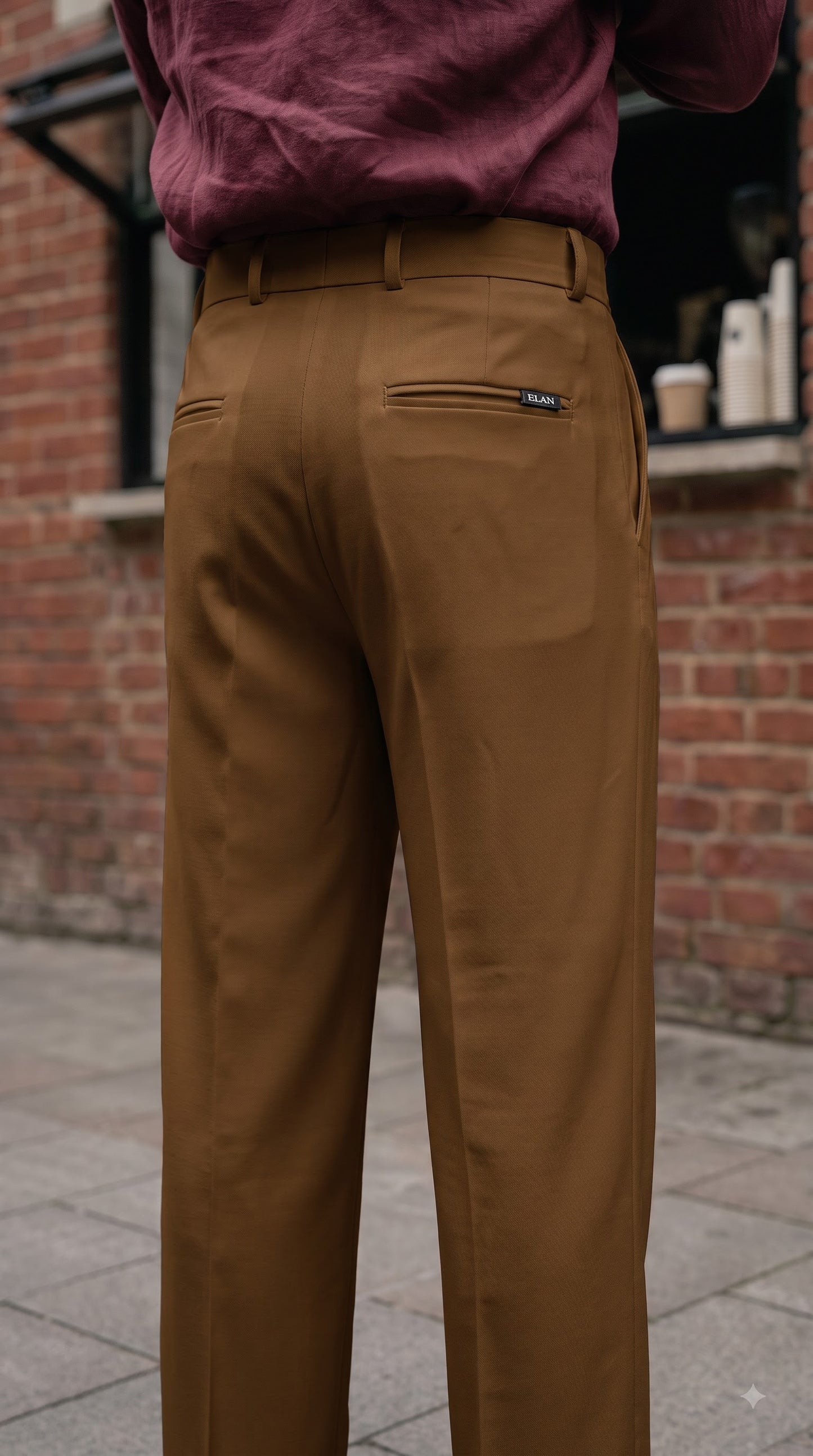 Caramel brown Korean pants