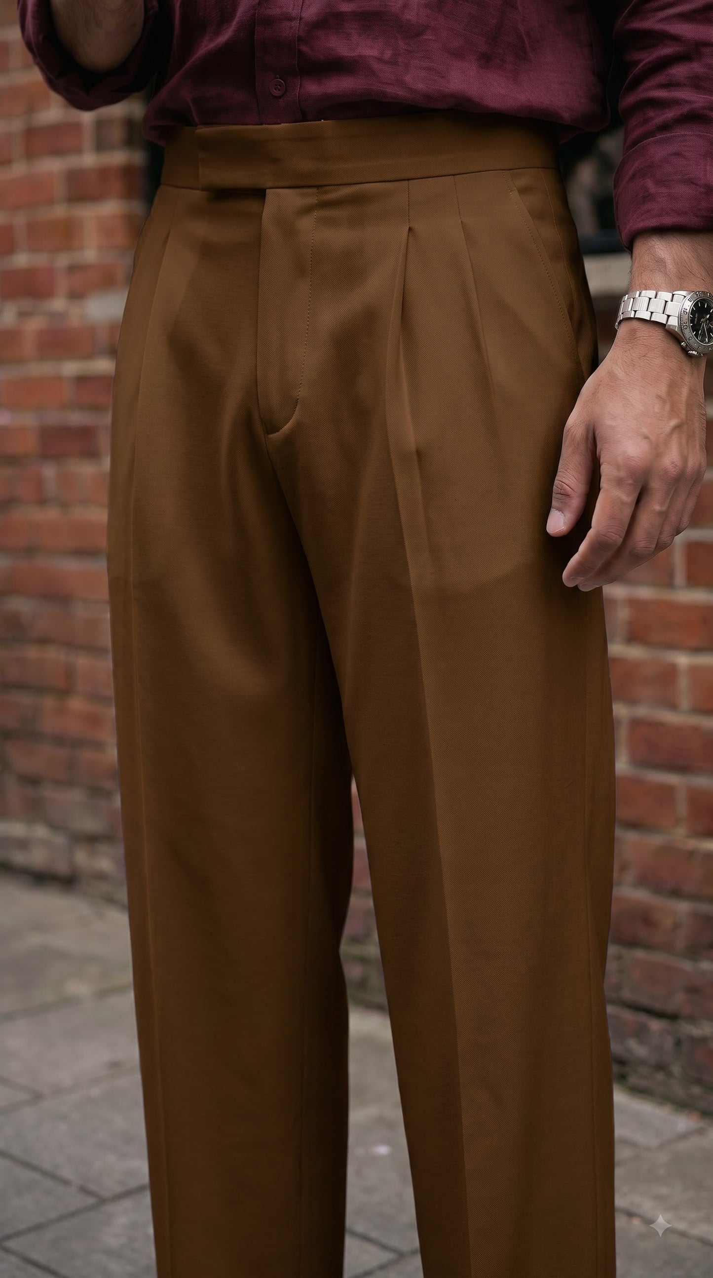 Caramel brown Korean pants