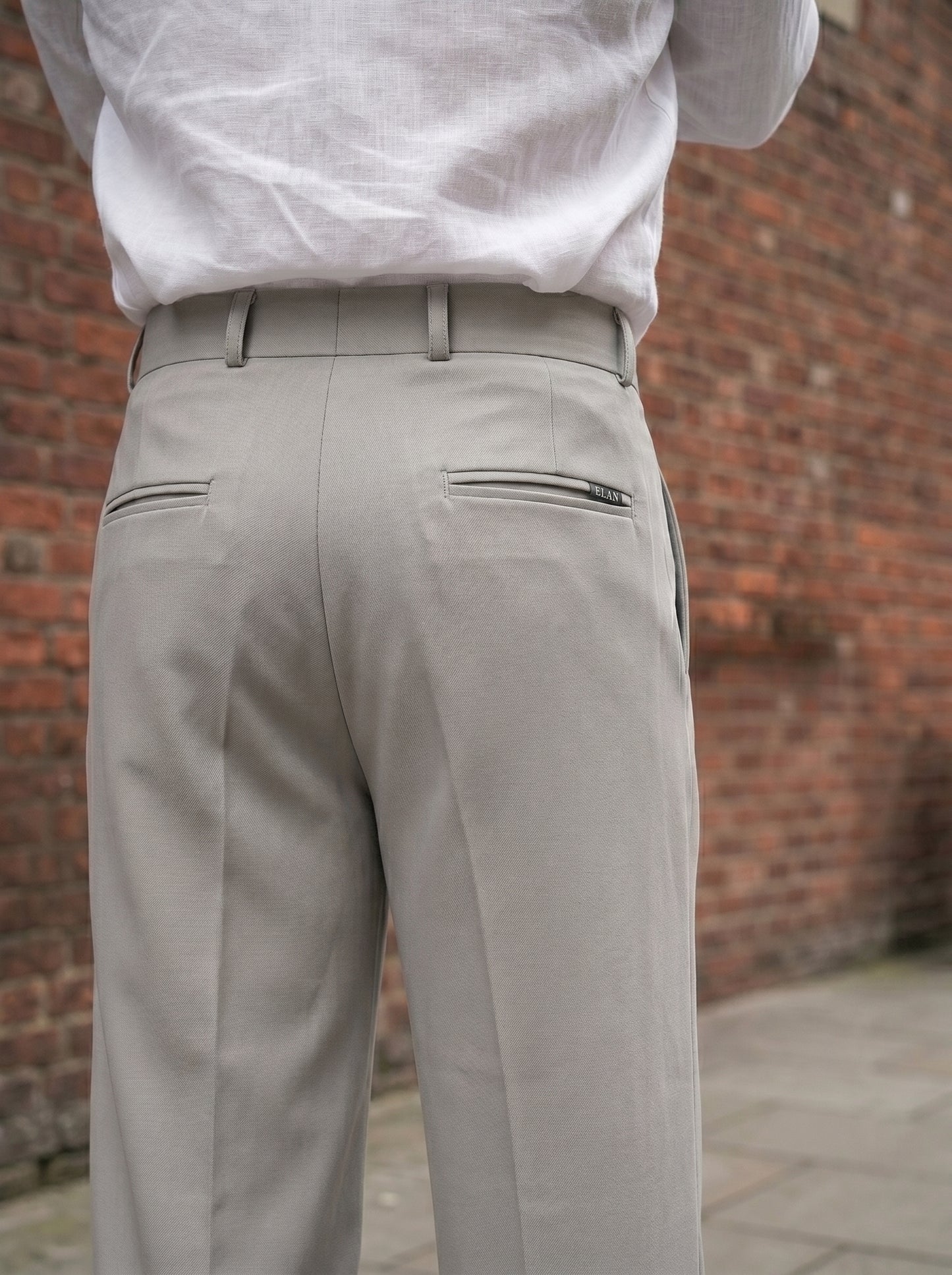 Grey Korean loose fit pants