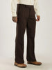 Dark Chocolate Tailored Bootcut Stretch Trousers