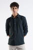 Regular Fit Dark Blue Jacquard Fabric Shirt