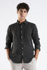 Regular Fit Black and White Striped Designer Shirt