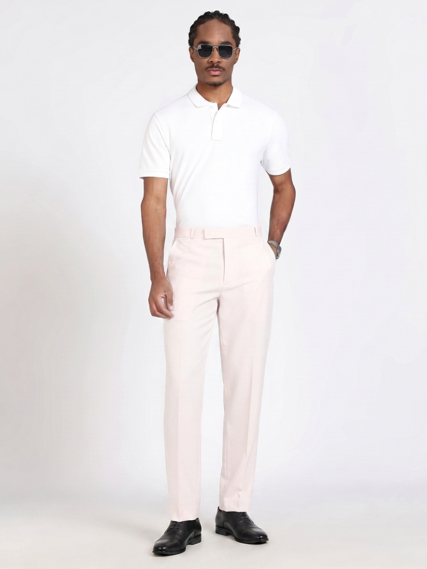 Formal Barbie Fabric Rose White  Trouser