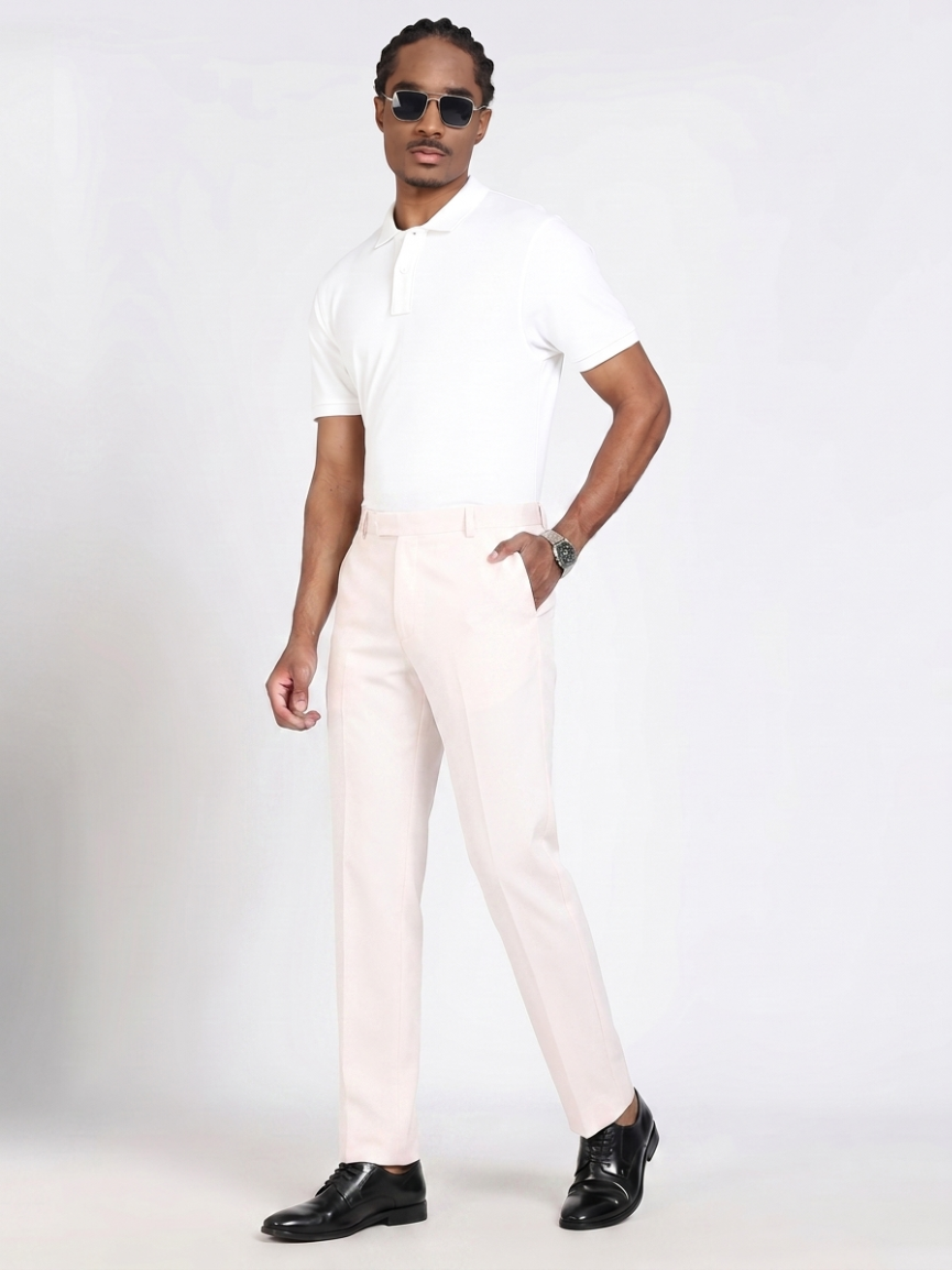 Formal Barbie Fabric Rose White  Trouser