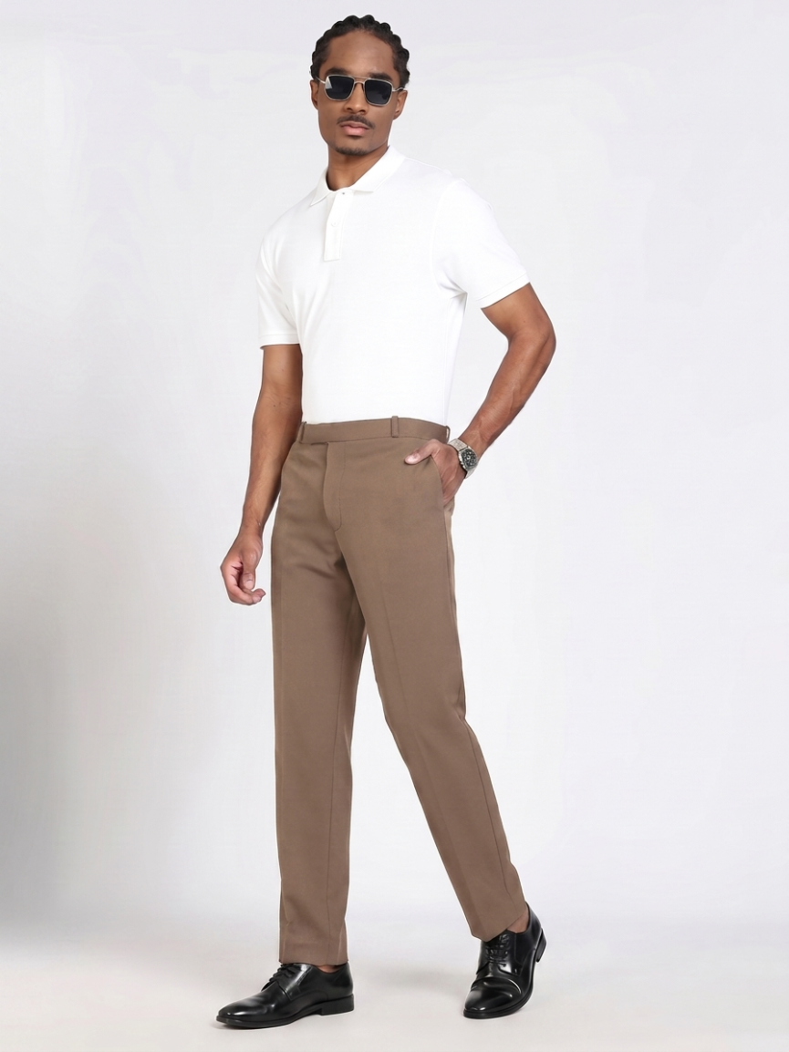 Formal Barbie Fabric Mushroom Brown Trouser