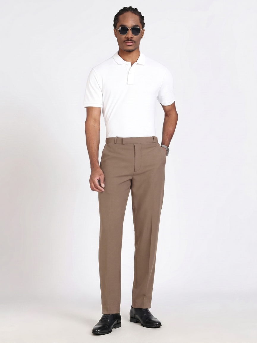 Formal Barbie Fabric Mushroom Brown Trouser
