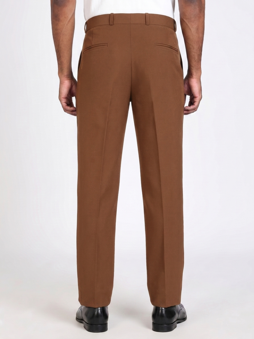 Formal Barbie Fabric Caramel  Brown Trouser