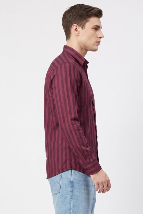 Red Stripe Regular Fit Shirt