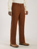 Caramel Brown Tailored Bootcut Stretch Trousers