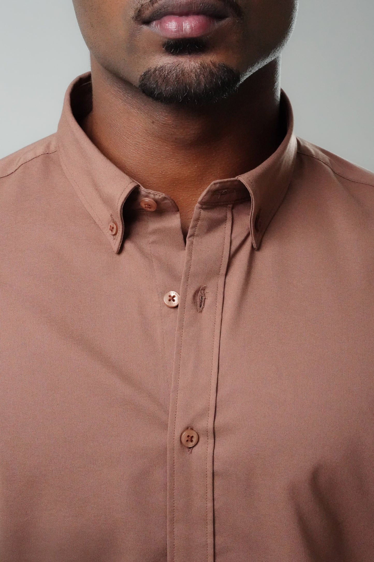 Cocoa Brown Poly Lycra Regular Fit Shirt