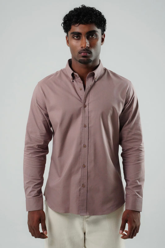 Ash Rose Poly Lycra Regular Fit Shirt