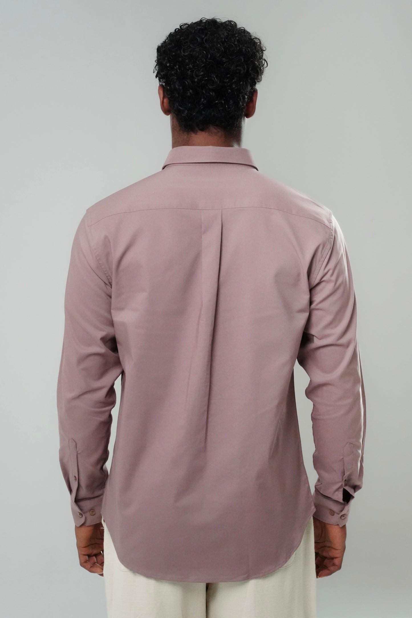 Ash Rose Poly Lycra Regular Fit Shirt