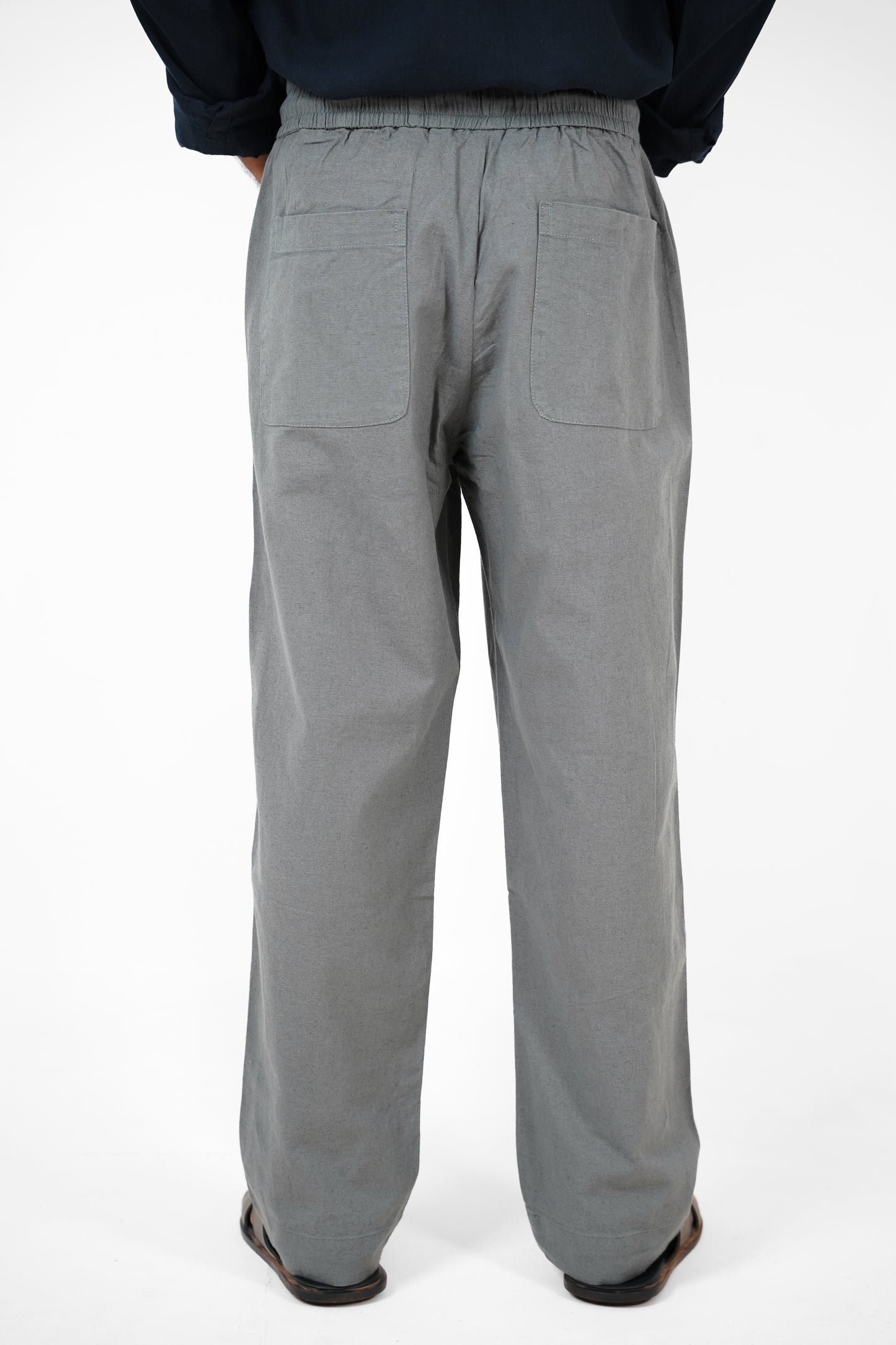 Linen Loose Fit Pant Dark Grey