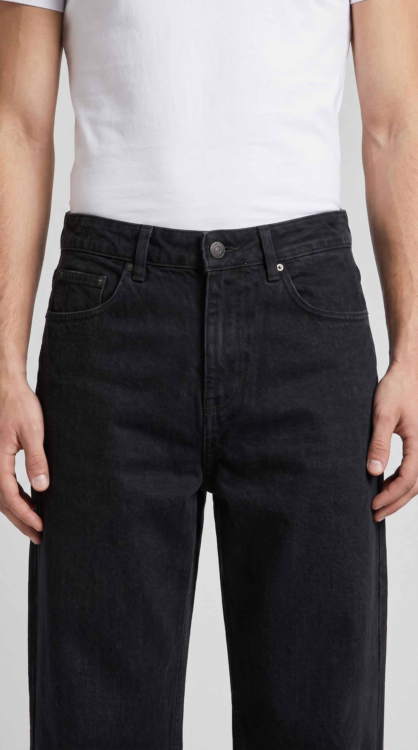 Black Wide Leg Denim