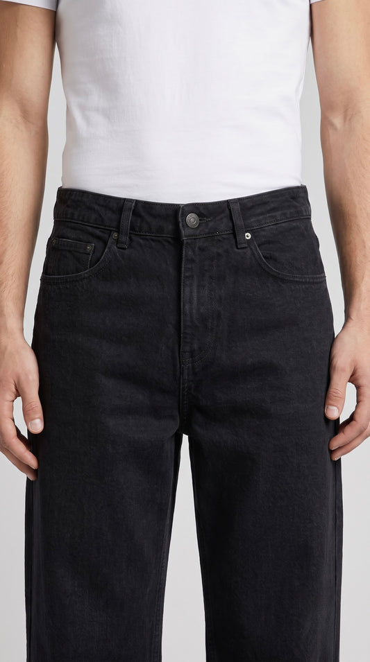 Black Wide Leg Denim
