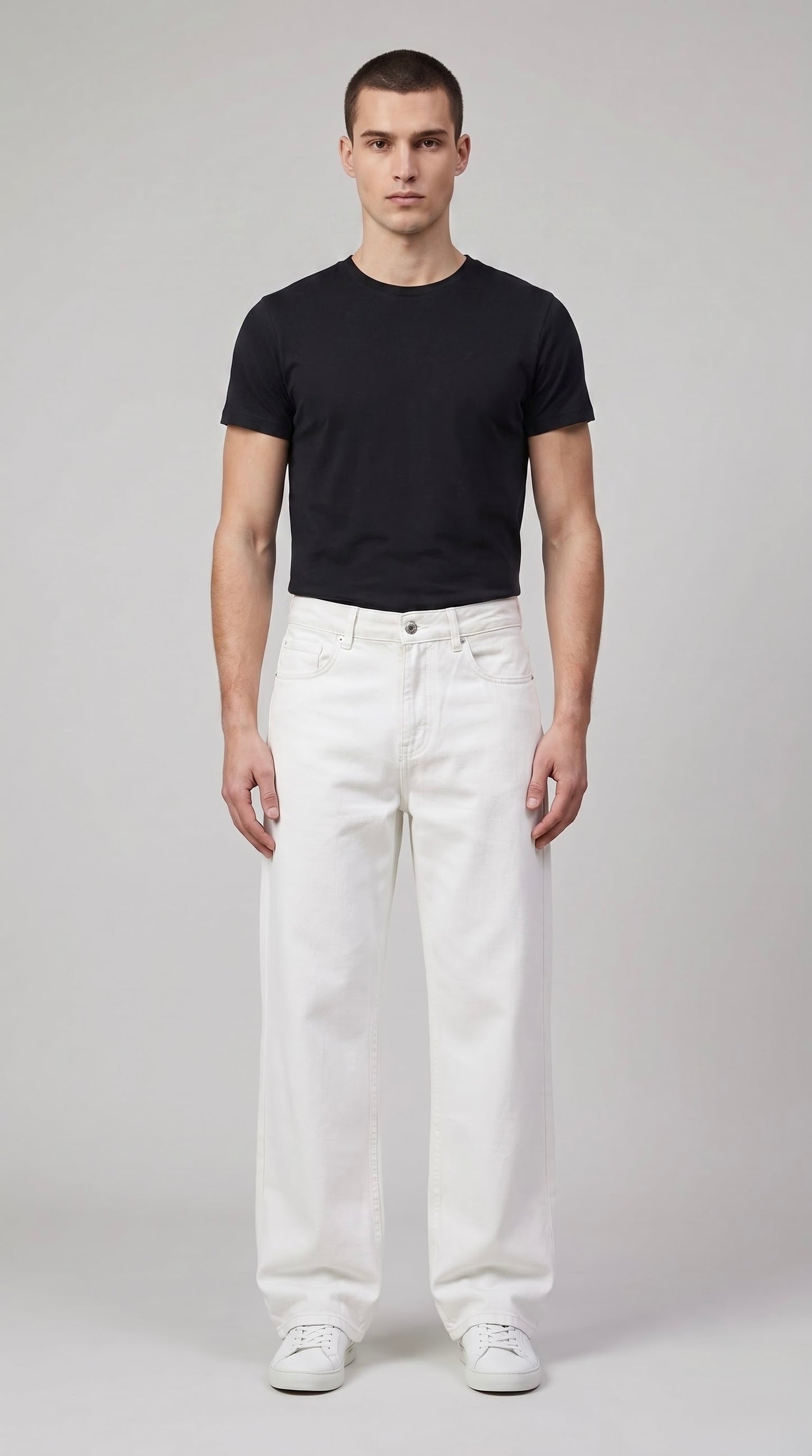 White Wide Leg Denim