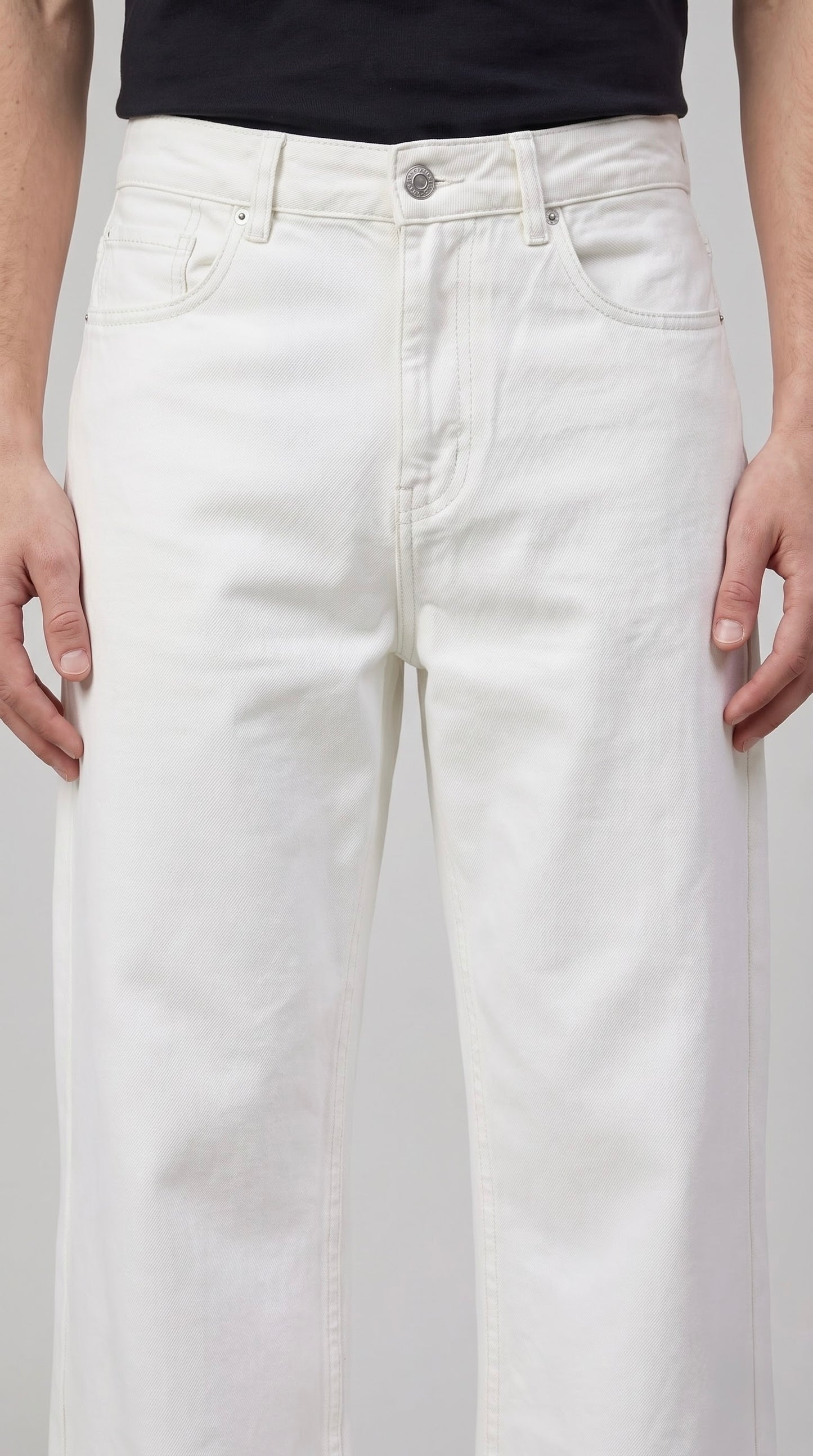 White Wide Leg Denim