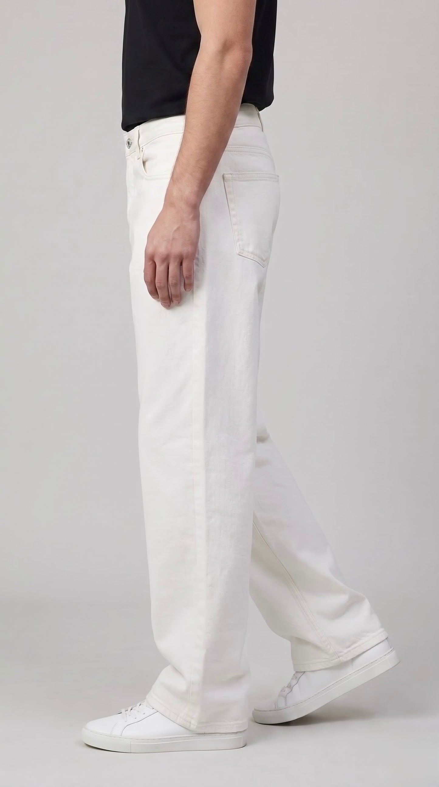 White Wide Leg Denim