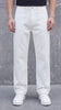 White Straight Fit Denim
