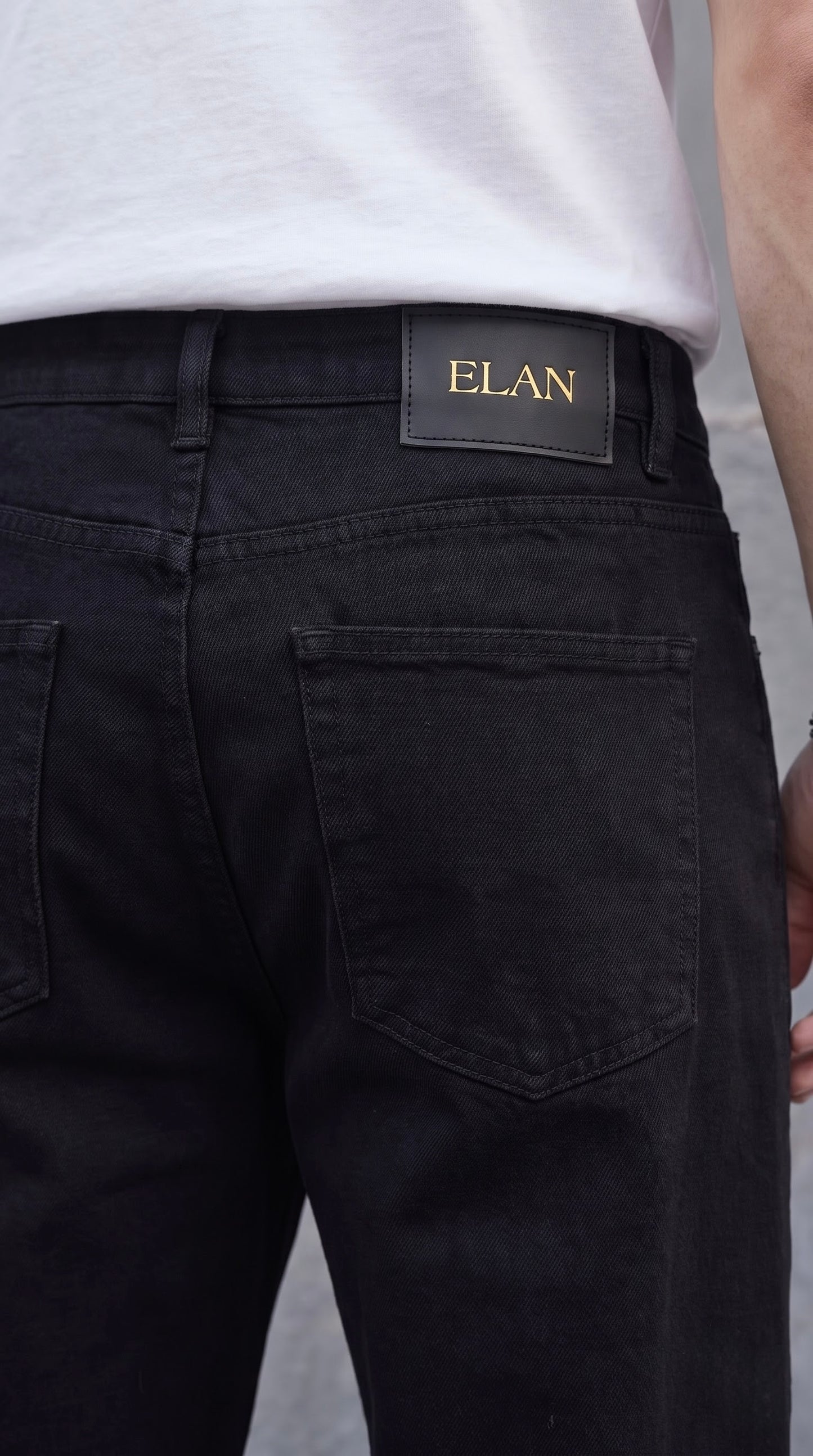 Black Straight Fit Denim