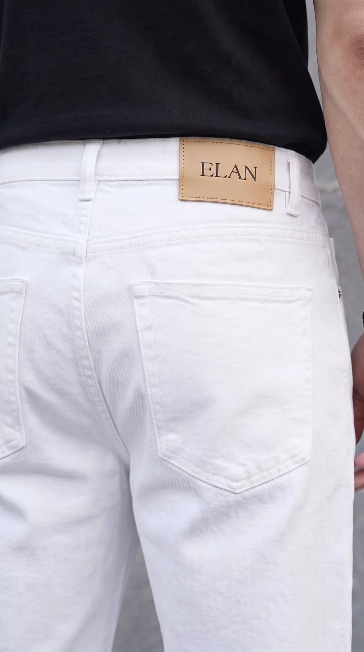 White Straight Fit Denim