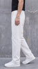 White Straight Fit Denim