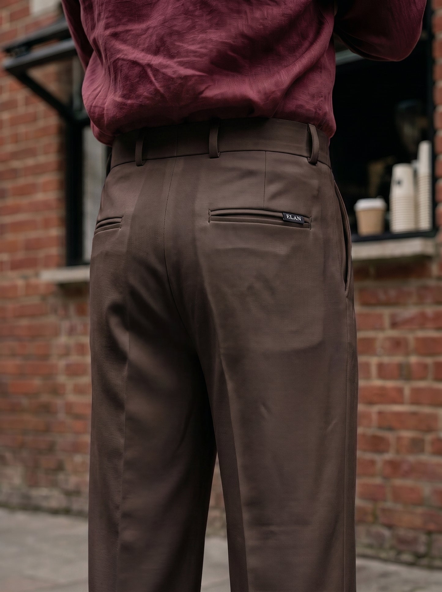 Dark Chocolate Korean Loose Fit Pants