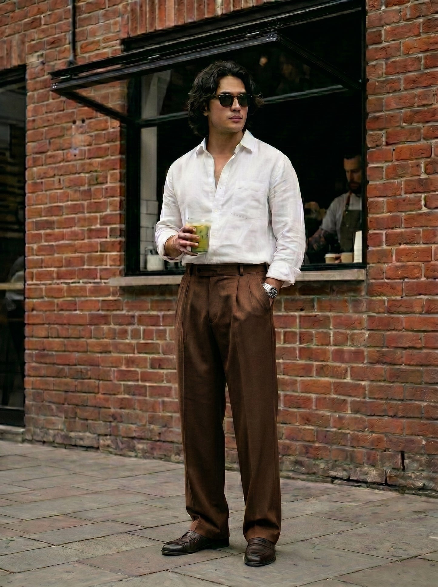 Caramel brown Korean pants