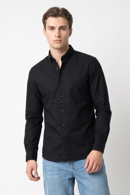 Black Regular Fit Shirt