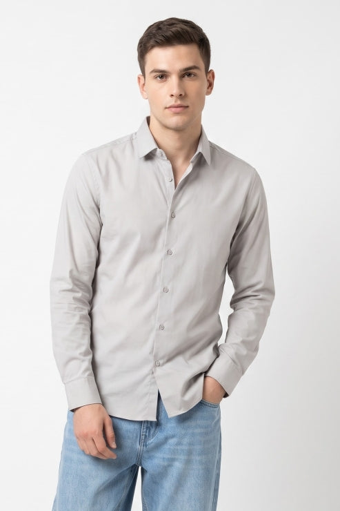 Light Grey Regular Fit Shirt