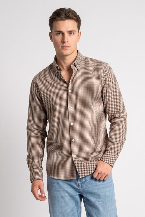 Micro Checks Regular Fit Shirt