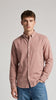 Solid Dusty Pink Corduroy Regular Fit Shirt